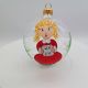 8 cm - Fetita cantand colinde - fundal transparent