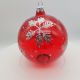 10 cm - Decoratiune fulg argintiu